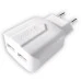 Inkax CD-21 адаптер живлення + Lightning-кабель 2.1A 2USB (Білий)
